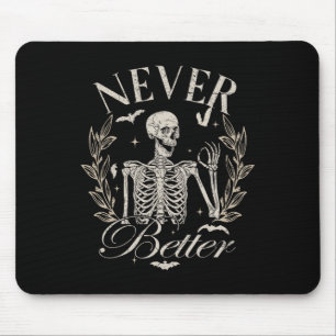 Tapis De Souris Squelette Jamais Meilleur Halloween Hommes Femmes