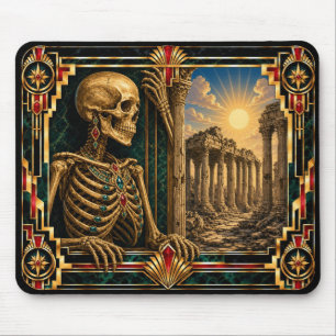 Tapis De Souris Squelette, mythique Art déco