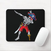 Tapis De Souris Squelette pirate qui dab (Avec souris)