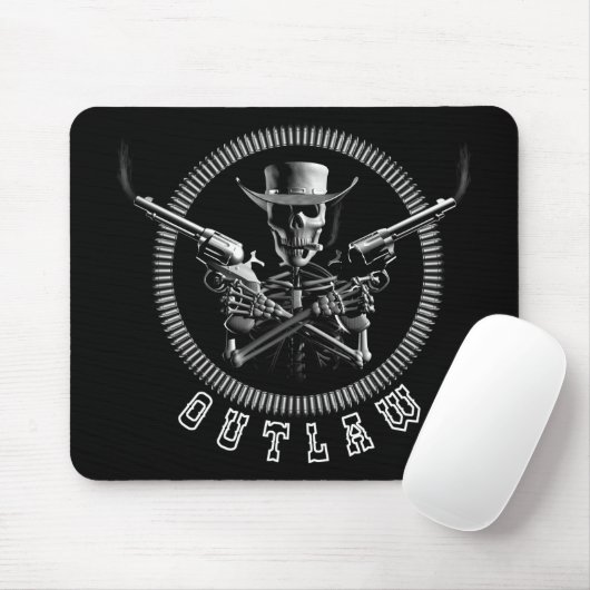 Tapis De Souris Squelette proscrit (Avec souris)