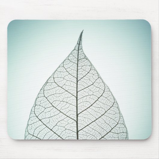 Tapis De Souris Squelette vert de feuille (Devant)