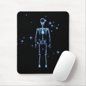 Tapis De Souris Squelette X-Ray scintillant - Bleu (Avec souris)
