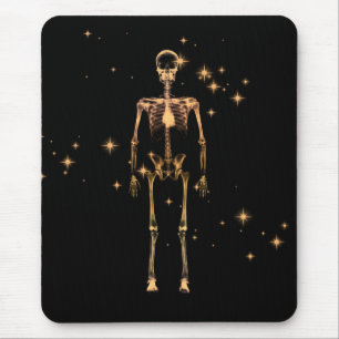 Tapis De Souris Squelette X-Ray scintillant - Orange
