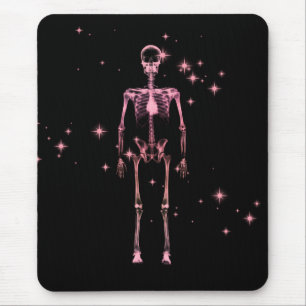 Tapis De Souris Squelette X-Ray scintillant - Rouge
