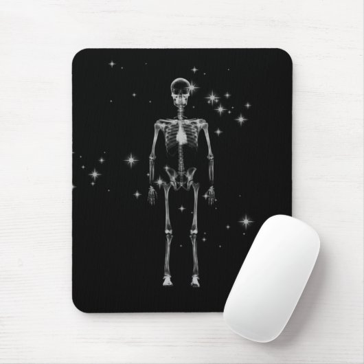 Tapis De Souris Squelette X-Ray Sparkling - B&W (Avec souris)