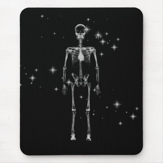 Tapis De Souris Squelette X-Ray Sparkling - B&W (Devant)