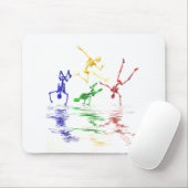 Tapis De Souris Squelettes breakdancing (Avec souris)