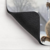 Tapis De Souris Squirrel Hanging From an Icicle (Coin)