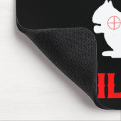 Tapis De Souris Squirrel Killer Funny Chasse (Coin)