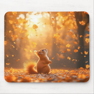 Tapis De Souris Squirrel Wild Animal Loving Portrait 