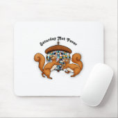 Tapis De Souris Squirrels Disco Funny Party  (Avec souris)