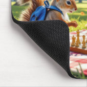 Tapis De Souris Squirrels Playing Chess In a City Park (Coin)