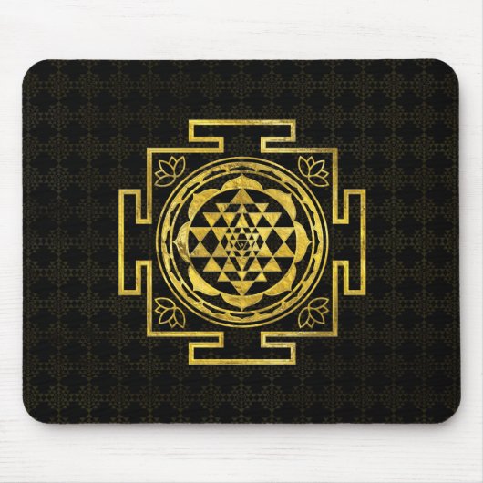 Tapis De Souris Sri d'or Yantra/Sri Chakra (Devant)