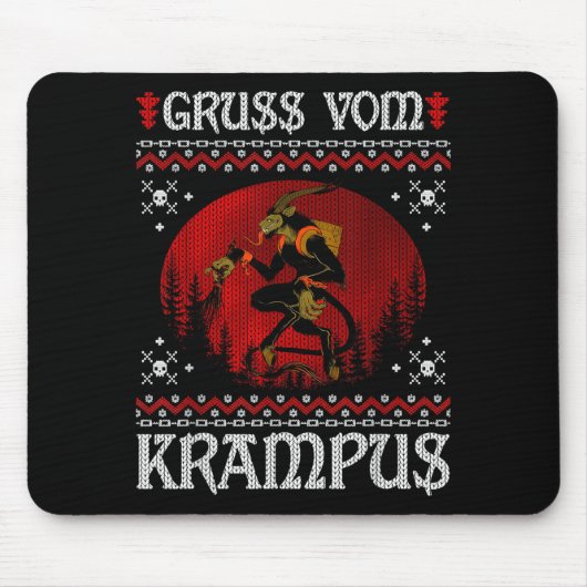 Tapis De Souris Ss Vom Krampus Christmas Evil Xmas Horror Ugly Swe (Devant)