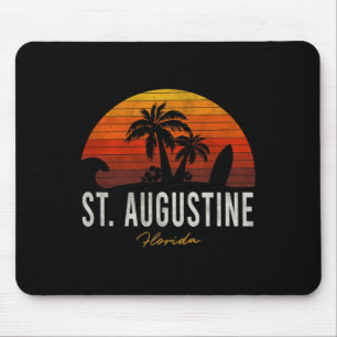 Tapis De Souris St Augustine Beach Floride Fl Palms Surf de vacanc