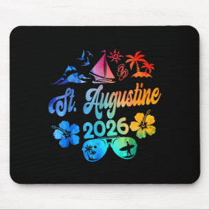 Tapis De Souris St. Augustine Floride 2026 Vacances Tie Dye Été