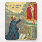 Tapis De Souris St. Camillus prier avant un crucifix (M 020) (Devant)