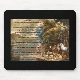 Tapis De Souris St Francis d'Assisi et du pont en arc-en-ciel