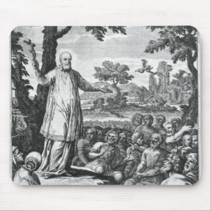 Tapis De Souris St Francis des ventes prêchant au