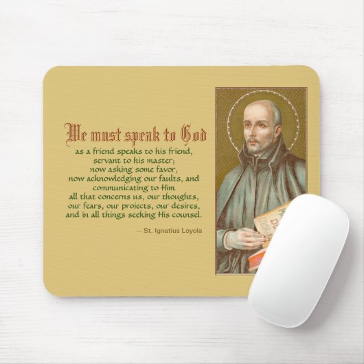 Tapis De Souris St. Ignatius Loyola (JM 27 ; Citation) (Avec souris)