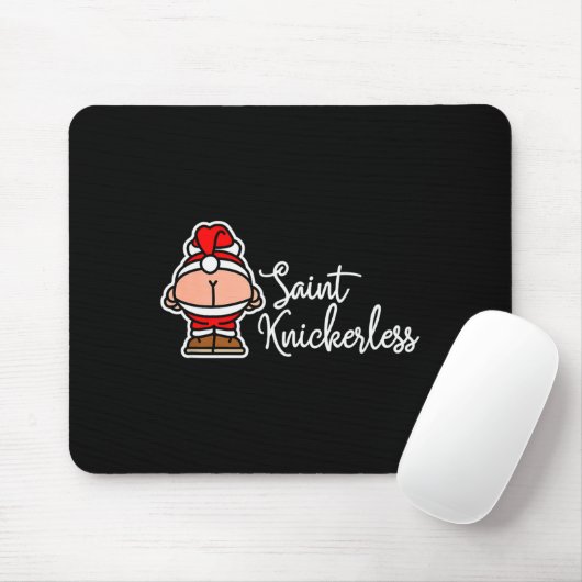Tapis De Souris St. Knickerless Funny Mooning Santa Claus Christma (Avec souris)