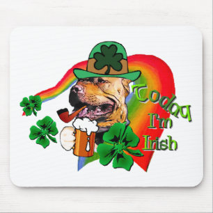 Tapis De Souris St patrick American Pit Bull Terrier