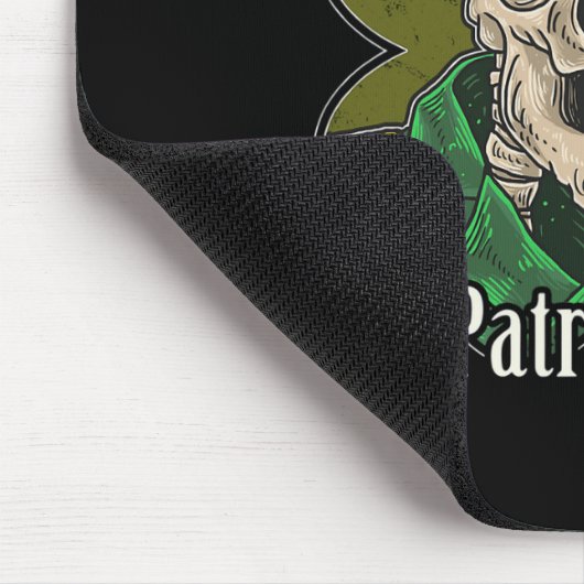 Tapis De Souris St Patrick Day Skeleton Clover Fun Sarcastique (Coin)