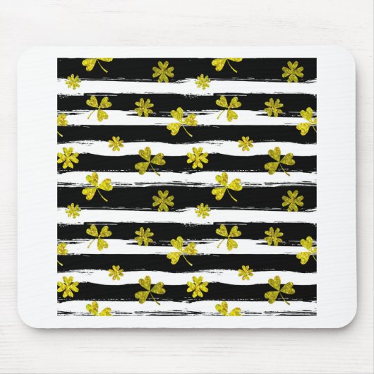 Tapis De Souris st patrick noir blanc (Devant)