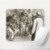 Tapis De Souris St Patrick prêchant chez Tara, 'du trias Thu (Avec souris)