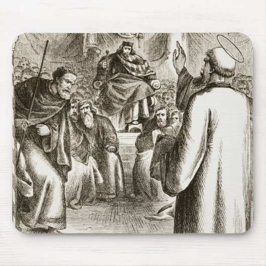 Tapis De Souris St Patrick prêchant chez Tara, 'du trias Thu (Devant)