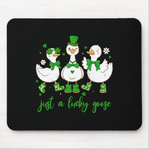 Tapis De Souris St Patricks Day juste une oie chanceuse Femmes Enf