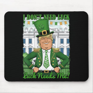 Tapis De Souris St Patricks Day Trump Républicain Trèfle Je ne