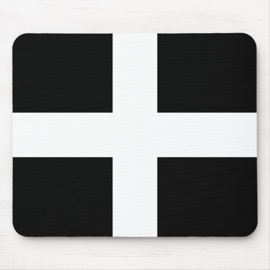 Tapis De Souris St. Piran’s flag / flag of Cornwall (Devant)