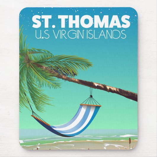 Tapis De Souris St Thomas Îles Vierges américaines. (Devant)