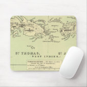 Tapis De Souris St Thomas, St Jan, St Crook (Avec souris)