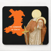 Tapis De Souris St. Winifred du Pays de Galles (P 002) (Devant)