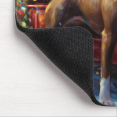 Tapis De Souris Staffordshire Bull Terrier Noël Festive (Coin)