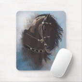 Tapis De Souris Stallion Portrait - Mousepad (Avec souris)