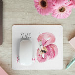 Tapis De Souris Stand Exotique Moderne Haut Et Être Fabuleux Flama<br><div class="desc">Stand Exotique Moderne Haut Et Être Fabuleux Flamant rose</div>