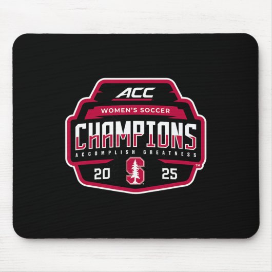 Tapis De Souris Stanford Cardinal Acc Champs 2025 Women's Soccer  (Devant)