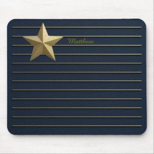 Tapis De Souris Star de la Marine Blue Mousepad
