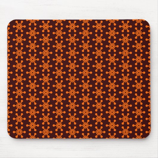 Tapis De Souris Star Motif - Orange on Dark Brown 330000 (Devant)
