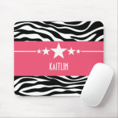 Tapis De Souris Star rose Sassy Zebra Mousepad (Avec souris)