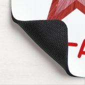 Tapis De Souris Star Rouge 'STAR' mousepac blanc (Coin)