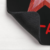 Tapis De Souris Star Rouge 'STAR' mousepac noir (Coin)