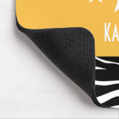 Tapis De Souris Star Sassy Jaune Zebra Mousepad (Coin)