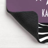 Tapis De Souris Star Sassy Violet Zebra Mousepad (Coin)