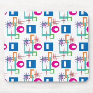Tapis De Souris Starburst Geometric Multicolored Pattern