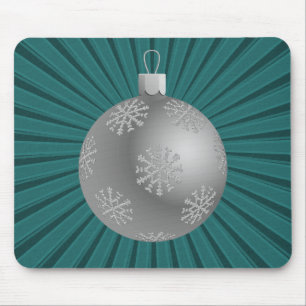 Tapis De Souris Starburst Stripes Ornement Mousepad, Turquoise
