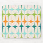 Tapis De Souris Starbursts géométrique vintage Mousepad<br><div class="desc">Cru. Geometrics. Starbursts. Si vous aimez un quelconque de ces mots, ce rétro Starbursts géométrique vintage Mousepad est pour vous. Caractéristiques de conception ce modernes de la moitié du siècle un arrière - plan crème avec des rangées de turquoise, de vert de chaux, d'orange, et de starbursts turquoises. Cette conception...</div>